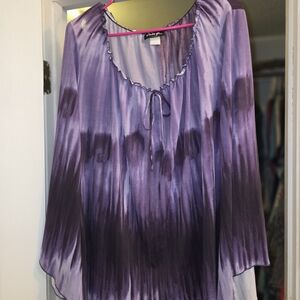 Purple Tie-Dye Women's Top